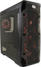 LC-POWER® Red Typhoon MIDITower ATX PC Case - Computer Behuizing - 4 Case Fans - Game PC - Gehard Glas - Zwart