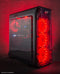 LC-POWER® Red Typhoon MIDITower ATX PC Case - Computer Behuizing - 4 Case Fans - Game PC - Gehard Glas - Zwart