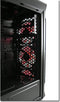 LC-POWER® Red Typhoon MIDITower ATX PC Case - Computer Behuizing - 4 Case Fans - Game PC - Gehard Glas - Zwart