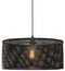 GOOD&MOJO Hanglamp Java - Bamboe Zwart - Ø50cm - Modern - Hanglampen Eetkamer, Slaapkamer, Woonkamer