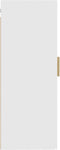 vidaXL - Wandkast - 35x34x90 - cm - bewerkt - hout - wit