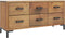 vidaXL - Opbergkast - 110x30x45 - cm - massief - grenenhout - bruin