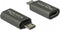 Delock 65927 - USB Micro-B naar USB-C Adapter - 480 Mbps - Grijs
