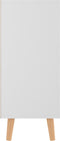 vidaXL - Dressoir - 90x30x72 - cm - bewerkt - hout - wit