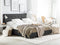 ROCHELLE - Bed opbergruimte - Donkergrijs - 140x200 cm - Polyester