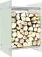 vidaXL - Haardhoutrek - 80x35x120 - cm - glas - zwart