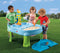 Step2 Splash & Scoop Bay Zand & Watertafel - Met Deksel en 5 accessoires - Waterspeelgoed voor kinderen - Activiteitentafel - Zandtafel voor de tuin / buiten