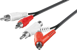 Goobay Tulp stereo audio kabel met extra poorten - 1,5 meter