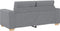 vidaXL - Loveseat - bank - 140 - cm - stof - lichtgrijs