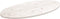 vidaXL - Tafelblad - ovaal - 90x45x2,5 - cm - massief - grenenhout - wit