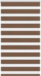 vidaXL - Zebra - rolgordijn - 70x150 - cm - stofbreedte - 65,9 - cm - polyester - bruin