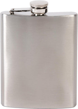 Bo-Trail Platvink - Zakflesje - RVS - 190 ml - Zilver