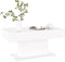 vidaXL - Salontafel - 96x50x45 - cm - bewerkt - hout - wit