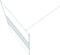 vidaXL - Inloopdouchewand - 115x195 - cm - transparant - ESG-glas - wit