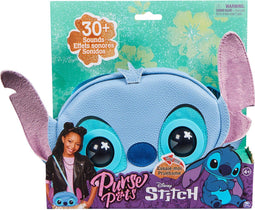 Disney Purse Pets Stitch - Interactieve Tas & Knuffel - 30+ geluiden en reacties - 16 cm x 24 cm x 6 cm (1 stuk)
