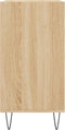 vidaXL - Dressoir - 57x35x70 - cm - bewerkt - hout - sonoma - eikenkleurig