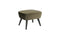 WOOOD Sara hocker op poten - Velvet - Warm Groen - 41x56x36