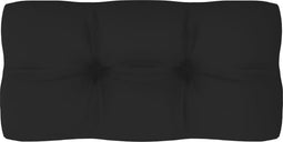 vidaXL - Palletkussen - 80x40x12 - cm - stof - zwart