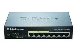 D-Link DGS-1008P - Unmanaged Switch - 8x 1Gbps Ethernet - 68W PoE-budget
