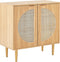 Beliani POTOSI - Sideboard - Lichte houtkleur - Rotan