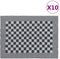 vidaXL - Keukendoeken - 10 - st - 50x70 - cm - katoen - zwart - en - wit