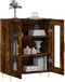 vidaXL - Dressoir - 69,5x34x90 - cm - bewerkt - hout - gerookt - eikenkleurig