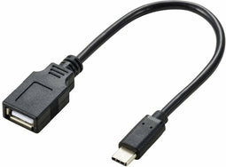 Renkforce RF-5720376 - USB A naar USB C Kabel - 0,15 m - Zwart