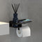 Tiger Caddy - Wc rolhouder met planchet - Antibacteriële poedercoating - Zwart