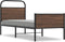 vidaXL - Bedframe - zonder - matras - bewerkt - hout - bruin - eikenkleur - 80x200 - cm