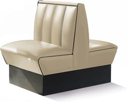 Bel Air Dinerbank Double Booth HW-70DB Off White