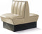 Bel Air Dinerbank Double Booth HW-70DB Off White