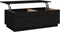 vidaXL - Salontafel - 100x50x35 - cm - massief - grenenhout - zwart