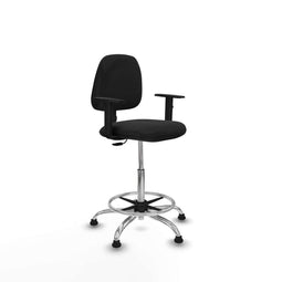 Piqueras y Crespo B1D05RT - Bureaustoel - Hoogteverstelbaar met armleuning - Zwart