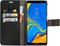 Mobiparts Galaxy A7 (2018) - Wallet Case - Saffiano motief - Zwart