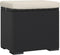 vidaXL - Hockers - met - kussens - 2 - st - 40x30x40 - cm - poly - rattan - zwart