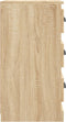 vidaXL - Dressoir - 36x35,5x67,5 - cm - bewerkt - hout - sonoma - eikenkleurig