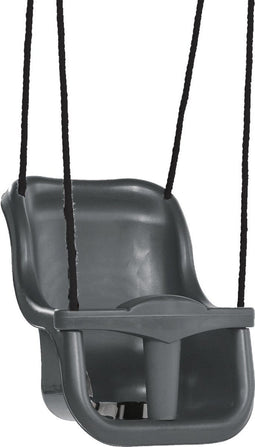 Babyschommel Luxe Premium Antraciet met BR touwen Zwart