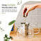 Deleca Glazen Theepot - 1.5L - RVS Filter en Theelicht Warmhouder - Borosilicaat Glas