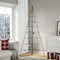 vidaXL - Kerstdecoratie - kerstboom - 210 - cm - metaal - zwart