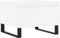 vidaXL - Salontafel - 50x46x35 - cm - bewerkt - hout - wit
