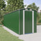vidaXL - Tuinschuur - 192x689x223 - cm - gegalvaniseerd - staal - groen