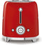 Smeg TSF02RDEU - Broodrooster - 1500W 2 sleuven 6 bruining-niveaus - Rood