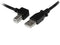 Startech.com USB 2.0 A naar linkshoekige B-kabel - 2 m - M/M - Zwart