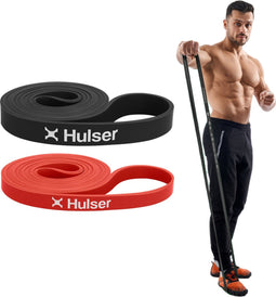 Hulser Resistance Band Set - 2-delig - Weerstand 7 tot 30 kg - 104 / 208 cm (2 stuks)