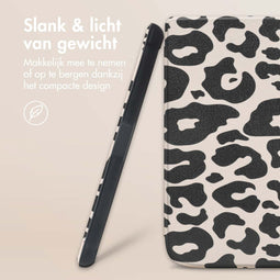 imoshion E-reader Hoesje - Geschikt voor Kobo Clara 2E, Tolino Shine 4 - Design Slim Soft Case Sleepcover Bookcase - Leopard