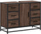 vidaXL - Wastafelkast - 80x33x60 - cm - bewerkt - hout - bruin - eikenkleurig
