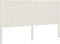 vidaXL - Hoofdbord - 165,5x4x100 - cm - massief - grenenhout - wit