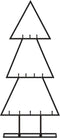 vidaXL - Kerstdecoratie - kerstboom - 60 - cm - metaal - zwart