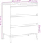 vidaXL - Dressoir - 60x35x70 - cm - bewerkt - hout - artisanaal - eikenkleur