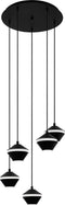 EGLO Perpigo - Hanglamp - GU10 - Ø 55,5 cm - Zwart (1 stuk)